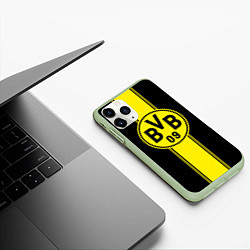 Чехол iPhone 11 Pro матовый BVB, цвет: 3D-салатовый — фото 2