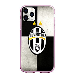 Чехол iPhone 11 Pro матовый Juventus FC, цвет: 3D-розовый