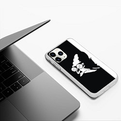 Чехол iPhone 11 Pro матовый Grandfather: Black & White, цвет: 3D-белый — фото 2