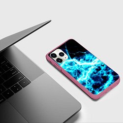 Чехол iPhone 11 Pro матовый Energy, цвет: 3D-малиновый — фото 2