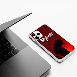 Чехол iPhone 11 Pro матовый Slipknot Shadows, цвет: 3D-белый — фото 2