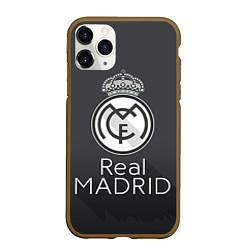 Чехол iPhone 11 Pro матовый Real Madrid, цвет: 3D-коричневый