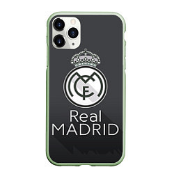 Чехол iPhone 11 Pro матовый Real Madrid, цвет: 3D-салатовый