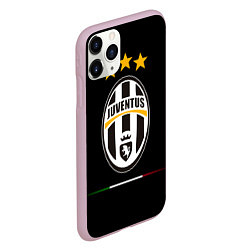 Чехол iPhone 11 Pro матовый Juventus: 3 stars, цвет: 3D-розовый — фото 2