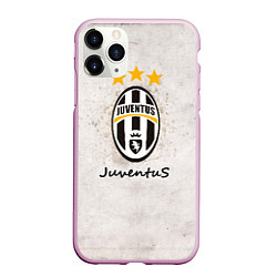 Чехол iPhone 11 Pro матовый Juventus3, цвет: 3D-розовый