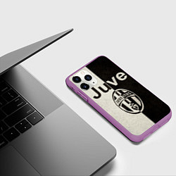 Чехол iPhone 11 Pro матовый Juventus6, цвет: 3D-фиолетовый — фото 2