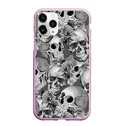 Чехол iPhone 11 Pro матовый Хэллуин 8, цвет: 3D-розовый