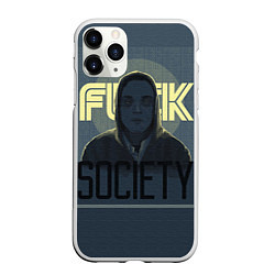Чехол iPhone 11 Pro матовый Fuck Society
