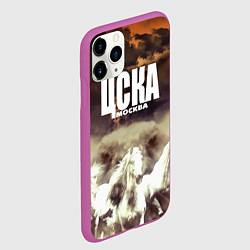 Чехол iPhone 11 Pro матовый ЦСКА Москва, цвет: 3D-фиолетовый — фото 2