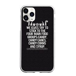 Чехол iPhone 11 Pro матовый Candy Canes