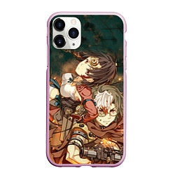Чехол iPhone 11 Pro матовый Воин крепости, цвет: 3D-розовый