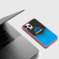 Чехол iPhone 11 Pro матовый Cloud 9 Uniform, цвет: 3D-малиновый — фото 2