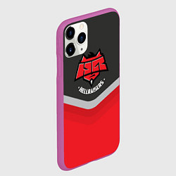 Чехол iPhone 11 Pro матовый HellRaisers Uniform, цвет: 3D-фиолетовый — фото 2