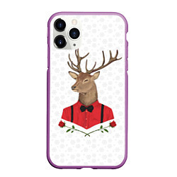 Чехол iPhone 11 Pro матовый Christmas Deer