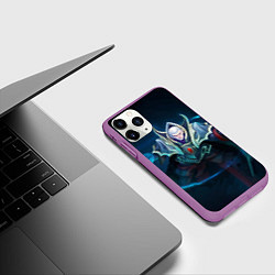 Чехол iPhone 11 Pro матовый White Invoker, цвет: 3D-фиолетовый — фото 2