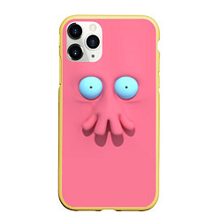 Чехол iPhone 11 Pro матовый Доктор Зойдберг, цвет: 3D-желтый