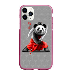 Чехол iPhone 11 Pro матовый Master Panda, цвет: 3D-малиновый