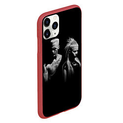 Чехол iPhone 11 Pro матовый Die Antwoord: Black, цвет: 3D-красный — фото 2