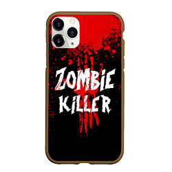 Чехол iPhone 11 Pro матовый Zombie Killer, цвет: 3D-коричневый