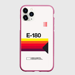 Чехол iPhone 11 Pro матовый VHS E-180, цвет: 3D-малиновый