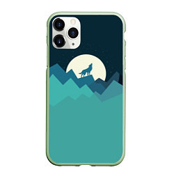 Чехол iPhone 11 Pro матовый Воющий волк