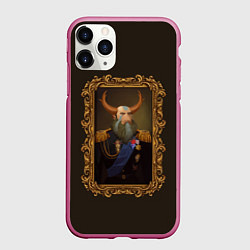 Чехол iPhone 11 Pro матовый Admiral Prophet, цвет: 3D-малиновый