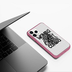Чехол iPhone 11 Pro матовый Combo Wombo, цвет: 3D-малиновый — фото 2
