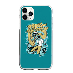 Чехол iPhone 11 Pro матовый Bring Me The Horizon, цвет: 3D-белый