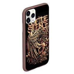 Чехол iPhone 11 Pro матовый Suicide Silence, цвет: 3D-коричневый — фото 2