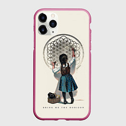 Чехол iPhone 11 Pro матовый Bring Me The Horizon, цвет: 3D-малиновый