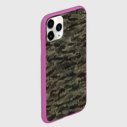 Чехол iPhone 11 Pro матовый Камуфляж рыбака, цвет: 3D-фиолетовый — фото 2