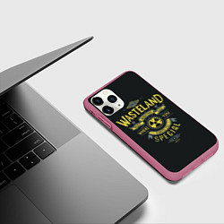 Чехол iPhone 11 Pro матовый Come to Wasteland, цвет: 3D-малиновый — фото 2
