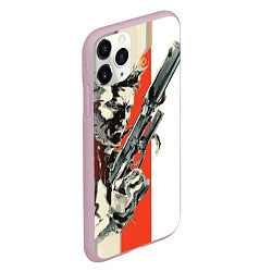 Чехол iPhone 11 Pro матовый Metal gear solid 3, цвет: 3D-розовый — фото 2