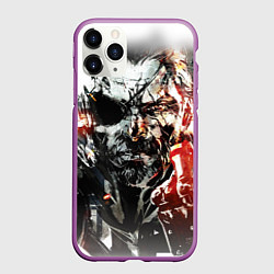 Чехол iPhone 11 Pro матовый Metal gear solid 5, цвет: 3D-фиолетовый