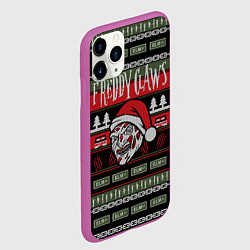 Чехол iPhone 11 Pro матовый Freddy Christmas, цвет: 3D-фиолетовый — фото 2
