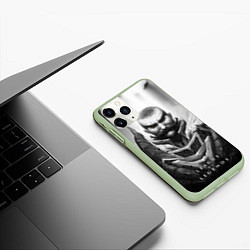 Чехол iPhone 11 Pro матовый Браум, цвет: 3D-салатовый — фото 2