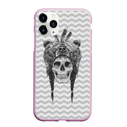 Чехол iPhone 11 Pro матовый Мертвый шаман, цвет: 3D-розовый
