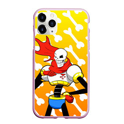 Чехол iPhone 11 Pro матовый Papyrus, цвет: 3D-розовый