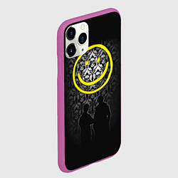 Чехол iPhone 11 Pro матовый Sherlock Smile, цвет: 3D-фиолетовый — фото 2