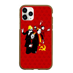 Чехол iPhone 11 Pro матовый Communist Party, цвет: 3D-коричневый