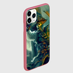 Чехол iPhone 11 Pro матовый Пират, цвет: 3D-малиновый — фото 2
