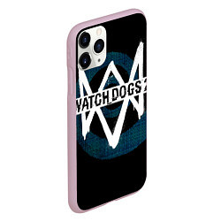 Чехол iPhone 11 Pro матовый Watch Dogs 2, цвет: 3D-розовый — фото 2