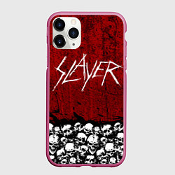 Чехол iPhone 11 Pro матовый Slayer Red, цвет: 3D-малиновый
