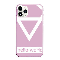 Чехол iPhone 11 Pro матовый Hello world