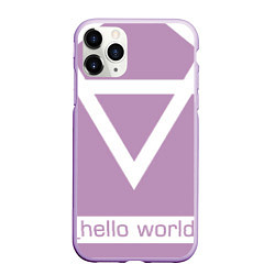 Чехол iPhone 11 Pro матовый Hello world