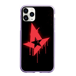 Чехол iPhone 11 Pro матовый Astralis: Black collection, цвет: 3D-светло-сиреневый