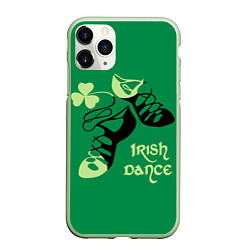 Чехол iPhone 11 Pro матовый Ireland, Irish dance, цвет: 3D-салатовый