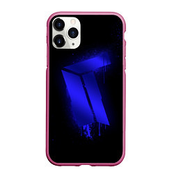 Чехол iPhone 11 Pro матовый Titan: Black collection, цвет: 3D-малиновый
