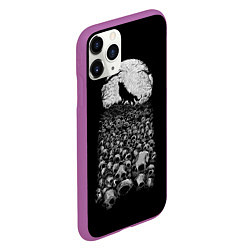 Чехол iPhone 11 Pro матовый Лунный охотник, цвет: 3D-фиолетовый — фото 2