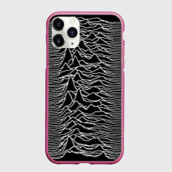 Чехол iPhone 11 Pro матовый Joy Division: Unknown Pleasures, цвет: 3D-малиновый